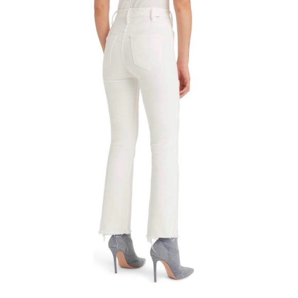 NWT MOTHER The Hustler High Waist Fray Hem Ankle Color:Fairest Of Them All - Picture 2 of 16